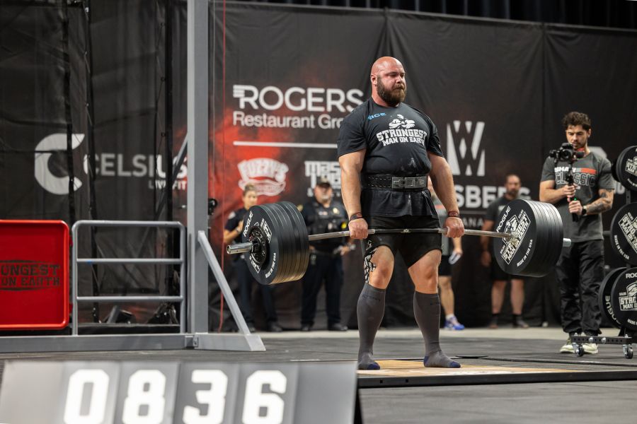 <who> Photo Credit: Canadian Press/Seth J. Allen</who> Tristan Hoath takes part in a strongman competition in this undated photo. 