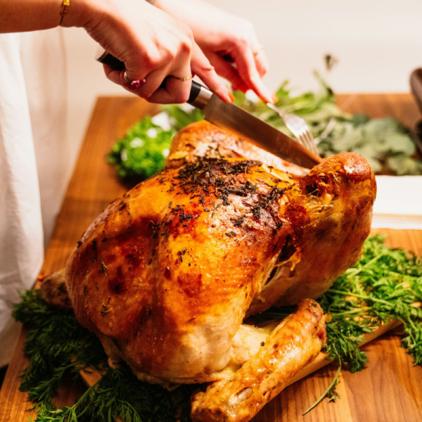 <who>Photo credit: Claudio Schwarz on Unsplash</who>The Thanksgiving bird is easy to pair with wine.