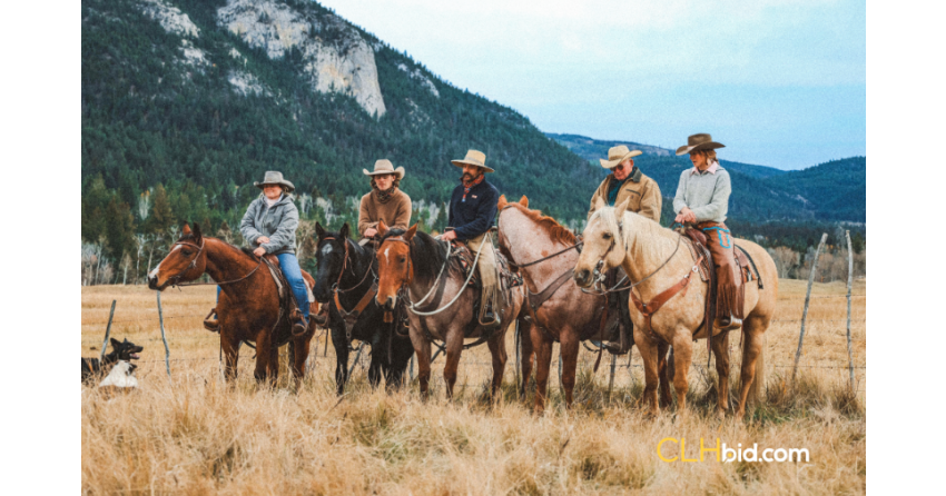 <who>CLHBid.com</who>Some of the work today at the ranch is done on horseback, just as it was when the ranch was founded in 1900.