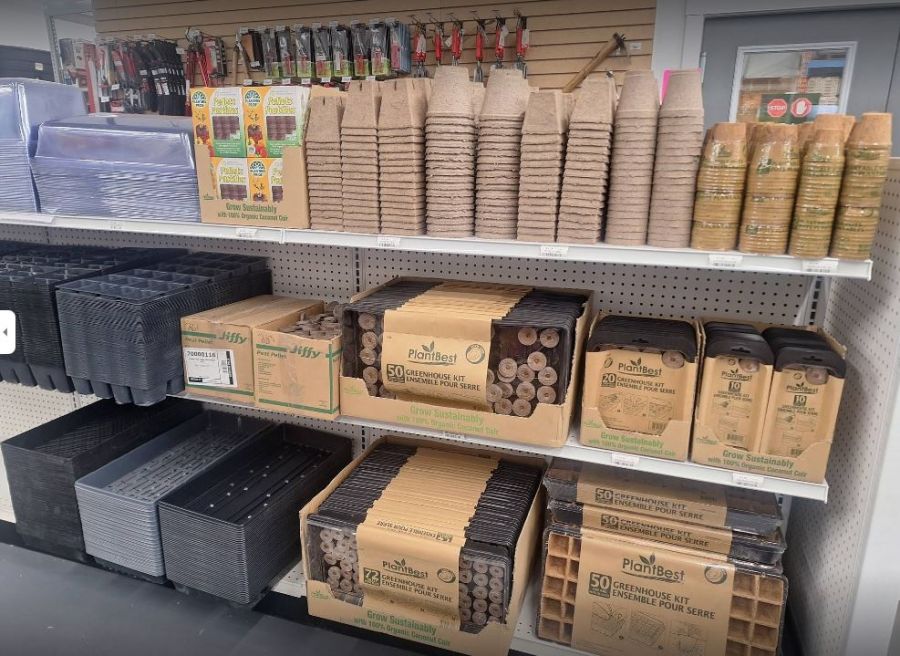</who>Spring means the store is well stocked with gardening supplies, bedding plants and seeds.
