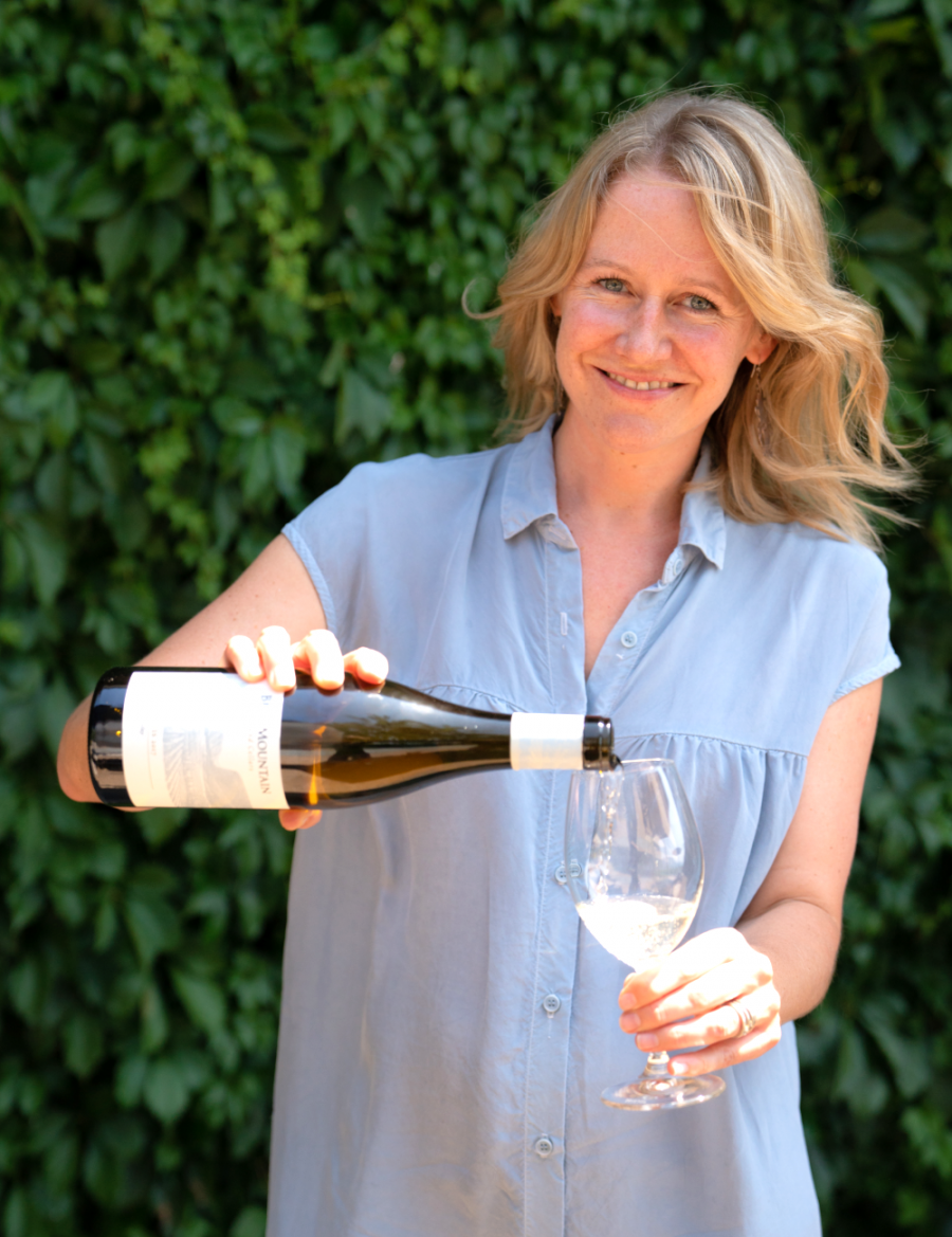 <who>Photo credit: Chris Stenberg</who>Christie Mavety is the director of marketing at Blue Mountain Winery in Okanagan Falls.