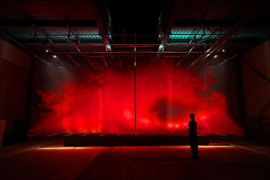 <who>Photo Credit: David Spriggs</who> David Spriggs' "First Wave" installation in Japan
