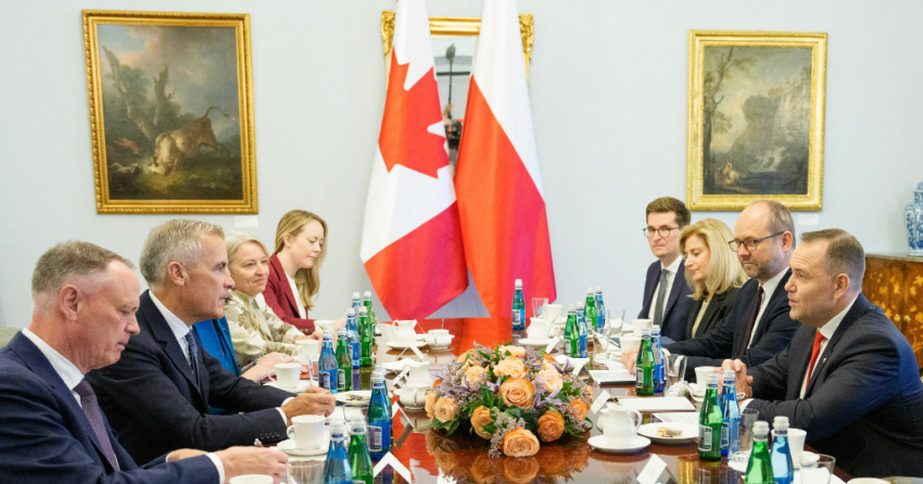 <who> Photo Credit: Mark Carney via X </who> The Prime Minister's recent trip to Poland.