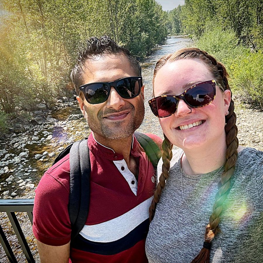 Photo credit: khans.on.the.move TikTok</who>The Khans go for a hike at Mission Creek Regional Park.