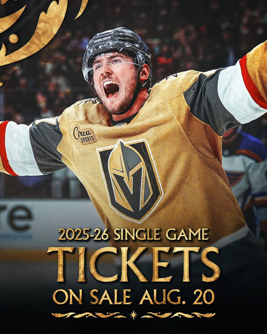 <who>Photo credit: Las Vegas Golden Knights Facebook</who>Seeing some Las Vegas Golden Knights NHL hockey actions is one of the reasons Canadians tourists might return to Vegas.
