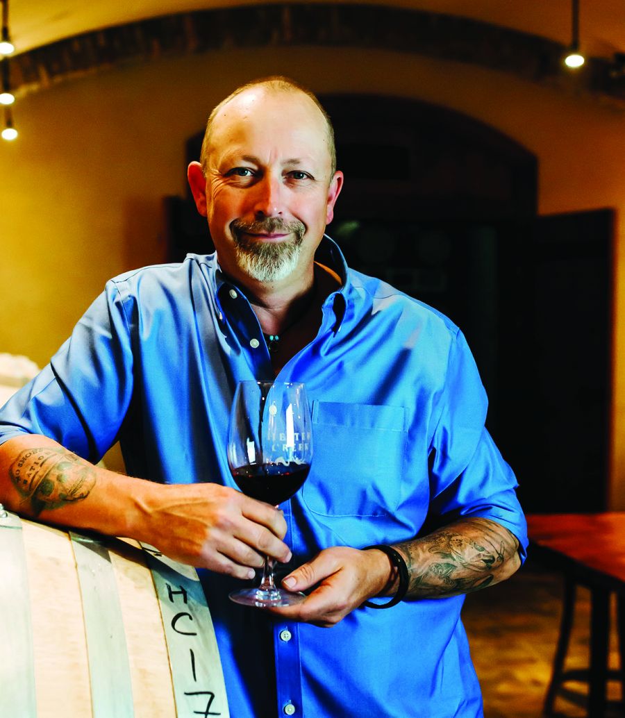 <who>Photo credit: Hester Creek Winery</who>Mark Hopley is the winemaker at Hester Creek in Oliver.