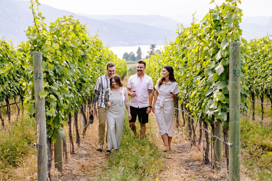<who>Photo credit: Jon Adrian</who>People also come to the Okanagan for the wineries and vineyards.