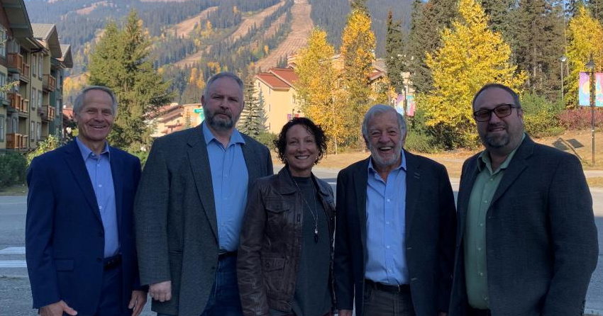 <who> Photo Credit: Sun Peaks Mountain Resort Municipality </who> Al Raine, second from the right, seen here with the municipality's latest council.