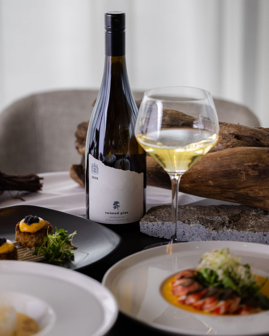 <who>Photo credit: O'Rourke Family Estate</who>O'Rourke Family Estate Twisted Pine Chardonnay.