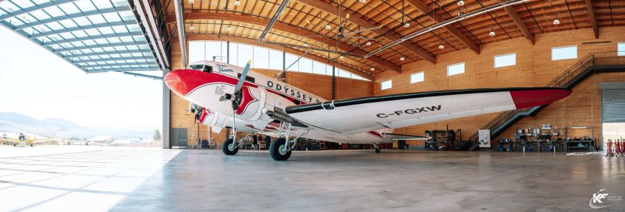 </who>The fully restored Odyssey 86 DC-3.