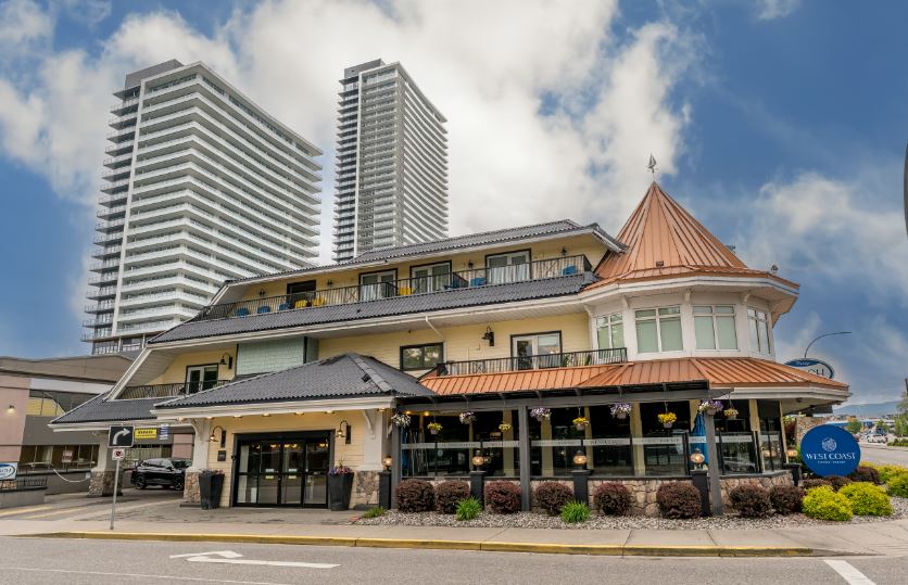 <who>Photo credit: Prestige Hotels & Resorts</who>The Prestige Beach House Hotel in Kelowna has GreenStep's previous Pathways sustainable certification, not the new Global Sustainable Tourism Council certification. Beach House is listed on Booking.com with the GreenStep Sustainable Tourism certification.
