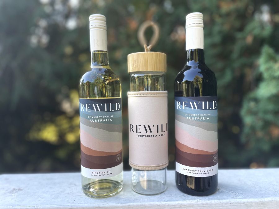 <who>Photo credit: Steve MacNaull/NowMedia Group</who>Rewild of Australia has introduced two wines to British Columbia, from left, Pinot Grigio ($12.60) and Cabernet Sauvignon ($12.60).