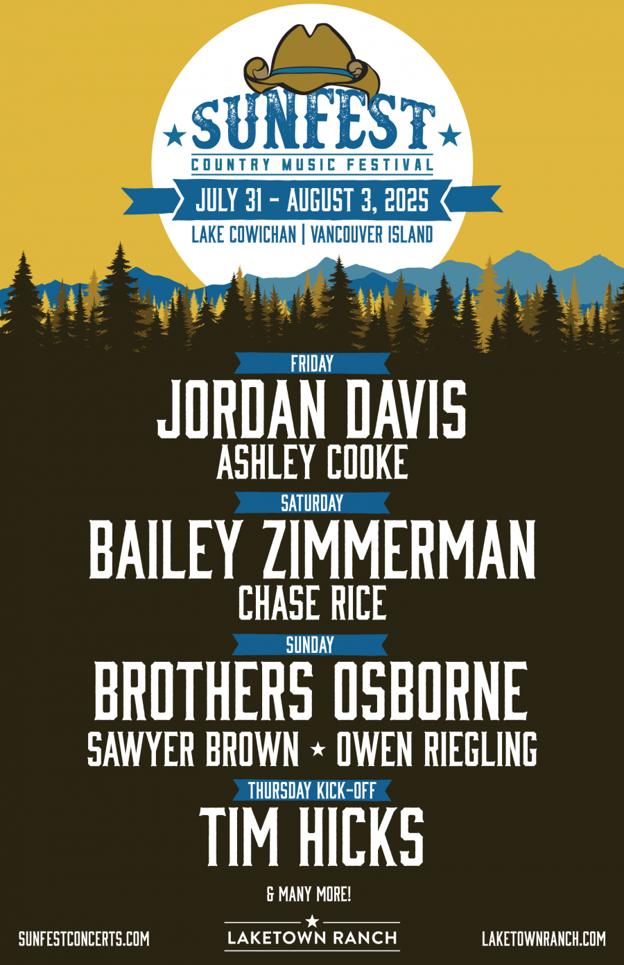 Bailey Zimmerman to headline 2025 Sunfest Country Music Festival