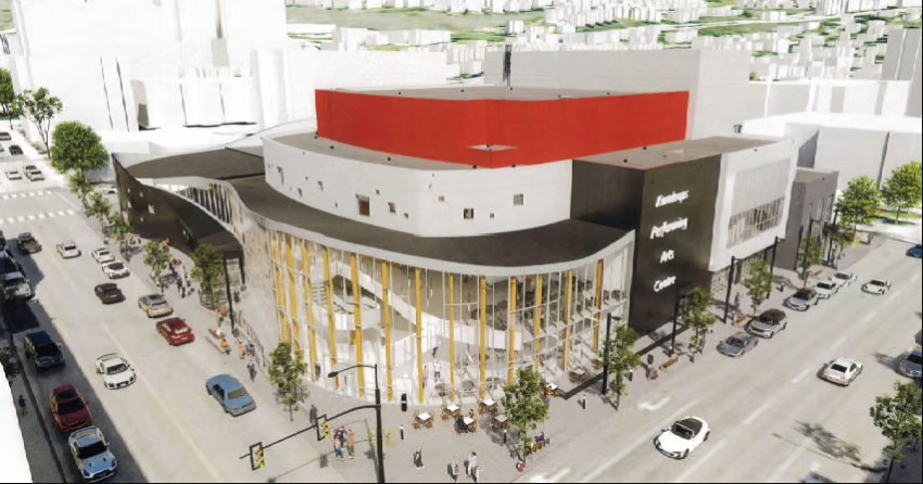 <who> Photo Credit: City of Kamloops </who> In February, city council approved a recommendation to authorize $7 million in funding to complete the validation and detailed design phase of the Centre for the Arts.