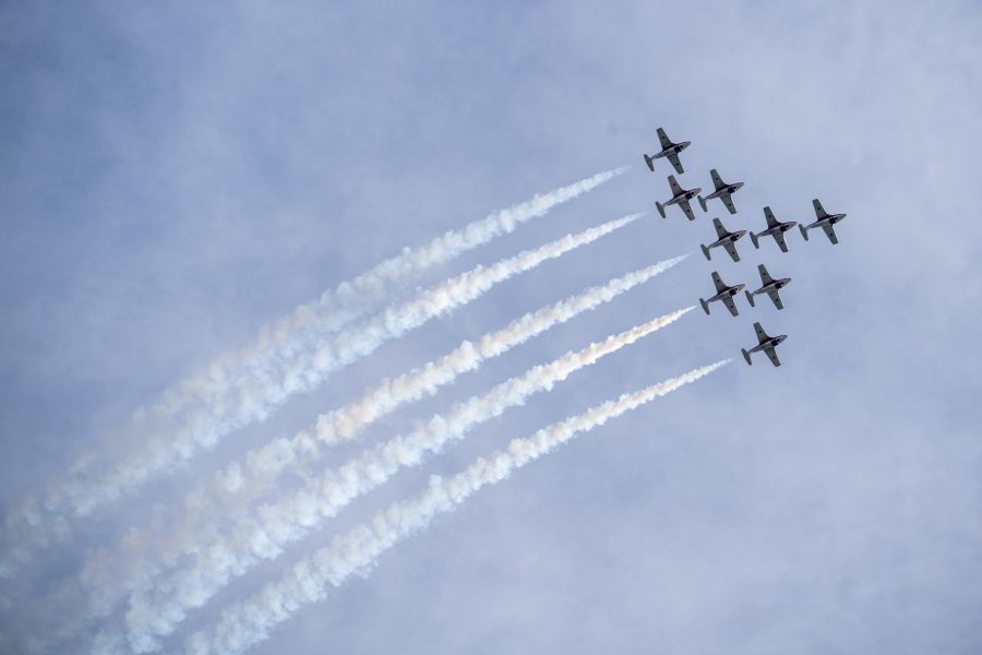 <who>Photo credit: Snowbirds Facebook</who>The Snowbirds will have 24 performances this season.