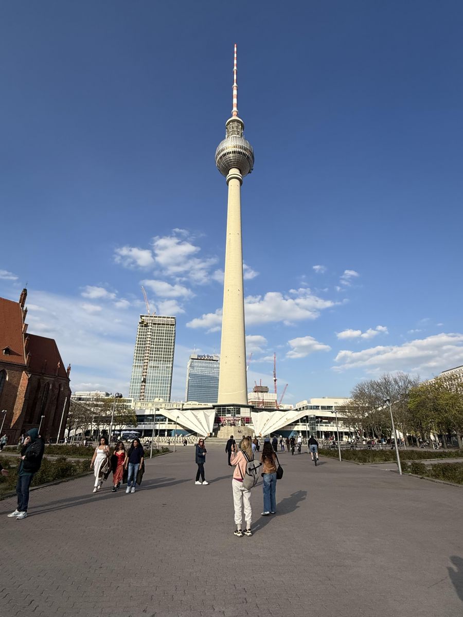 </who> Another hard-to-miss landmark – the 368-metre-tall Fernsehturm TV Tower.