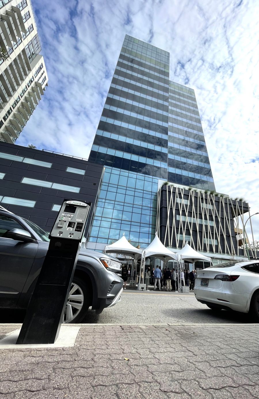 <who>Photo credit: Steve MacNaull/NowMedia Group</who>An artsy angle of The Block taken from St. Paul Street.