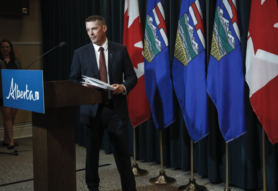 <who> Photo credit: Canadian Press </who> Alberta finance minister Nate Horner.
