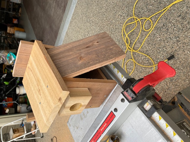 </who>Bluebird houses made by the Central Okanagan Naturalists' Club.