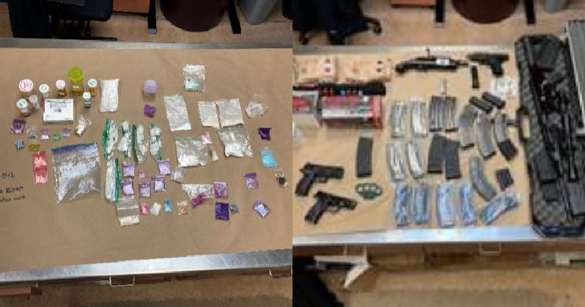 <who>Photo Credit: RCMP</who>Police provided blurry photos of the items seized on Friday.