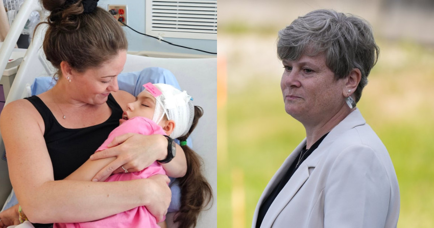 <who>Photo Credit: Charleigh's Journey/Canadian Press</who>Jori Fales and Charleigh Pollock/Health Minister Josie Osborne