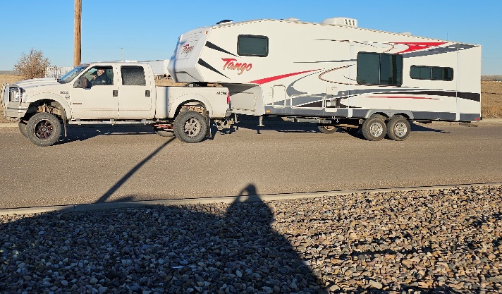 <who>Photo Credit: RCMP</who>Colin's truck and trailer.