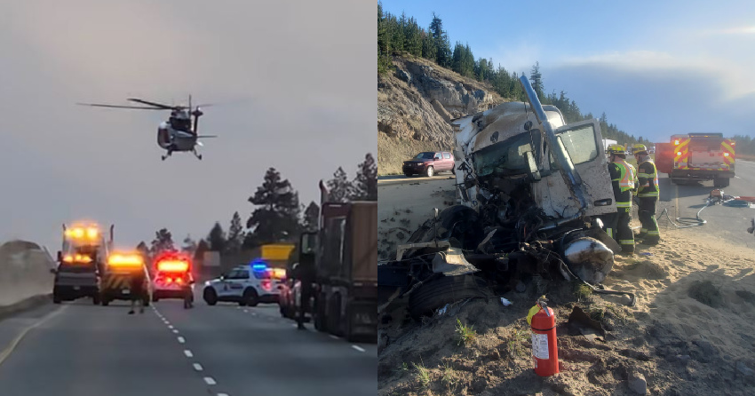 <who>Photo Credit: Brent Presber via Coquihalla Road Reports Facebook group/Merritt RCMP