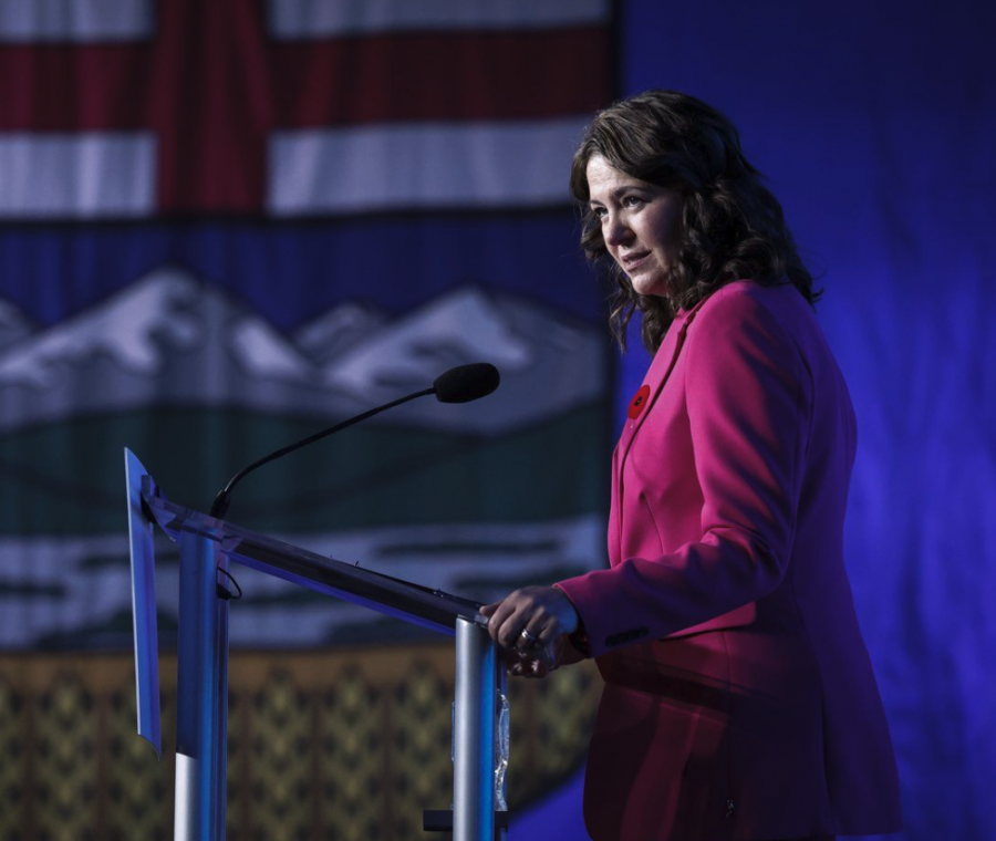 <who> Photo credit: Canadian Press </who> Alberta Premier Danielle Smith.