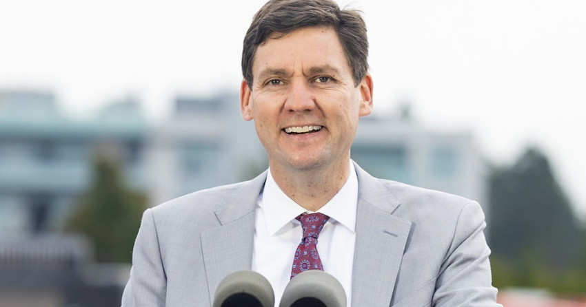 <who> Photo credit: BC Government </who> Premier David Eby.