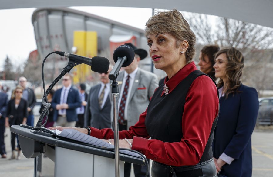 <who> Photo Credit: Canadian Press</who> Calgary Mayor Jyoti Gondek