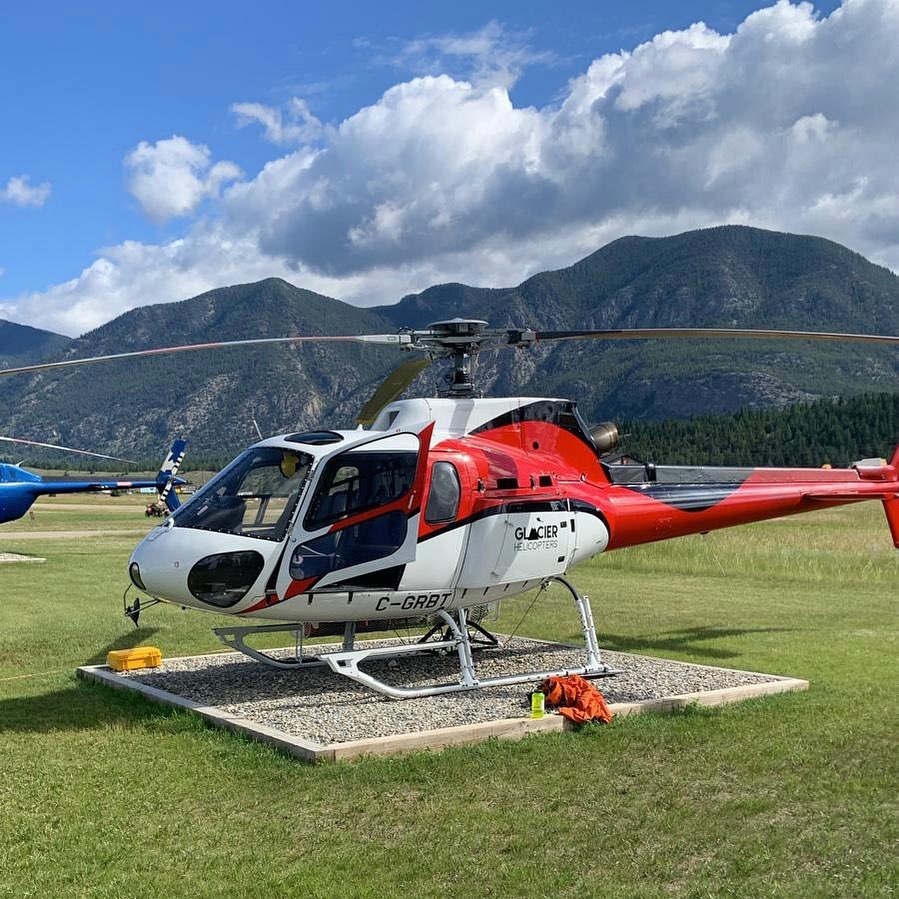 <who>Photo Credit: Columbia Valley Search and Rescue</who>File photo of a Glacier Helicopters aircraft used by Columbia Valley Search and Rescue.
