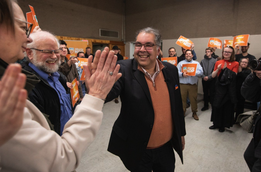 <who> Photo credit: Canadian Press </who> Alberta NDP Leader Naheed Nenshi.