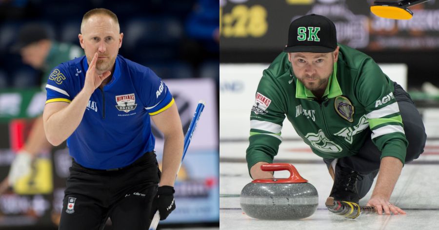 <who>Photo Credit: Curling Canada/Michael Burns</who>Brad Jacobs (L) and Mike McEwen can firm up their playoff chances in Pool B if they can manage a pair of wins on Tuesday.