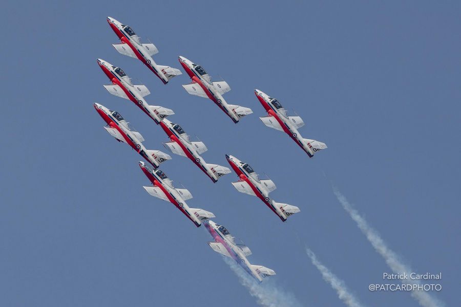 <who>Photo credit: Patrick Cardinal on Snowbirds Facebook</who>Aging CT-114 Tutor jets will be replaced with CT-157 Siskin II jets in the early 2030s.