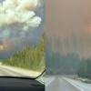 <span style="font-weight:bold;">UPDATE:</span> Coquihalla shut down as wildfire reaches highway