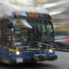 Bus attempts to avoid crash with vehicle, collides with traffic pole in BC