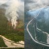<span style="font-weight:bold;">UPDATE:</span> Wildfire alongside the Coquihalla grows to 15 hectares