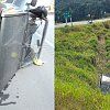 Uninsured BC drivers crash within an hour of each other on Hwy 1
