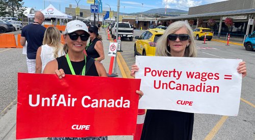 VIDEO: Flight cancellations racking up at Kelowna airport as flight attendant strike escalates
