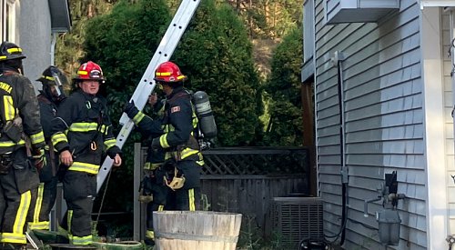 1 person treated for burns after house fire in West Kelowna