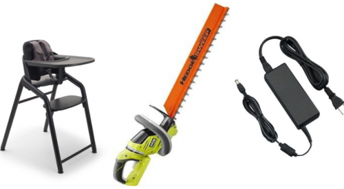 Trio of products recalled because of laceration, fall and burn hazards