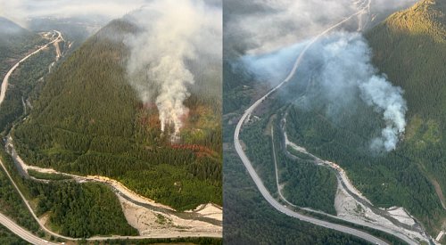 UPDATE: Wildfire alongside the Coquihalla grows to 36 hectares