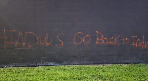 RCMP investigating after 'go back to India' graffiti found on Kelowna building