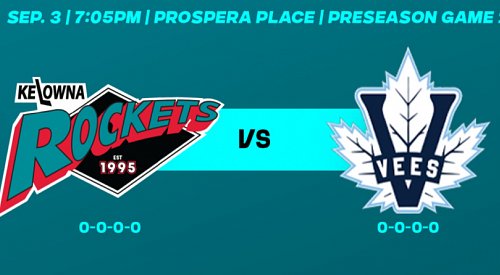 Rockets and Vees face off for the first time ever in Kelowna tonight